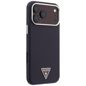Guess Kevlar Triangle Logo MagSafe dėklas, skirtas Iphone 18 Pro Max / 17 Pro Max, bordo spalvos - Image 4