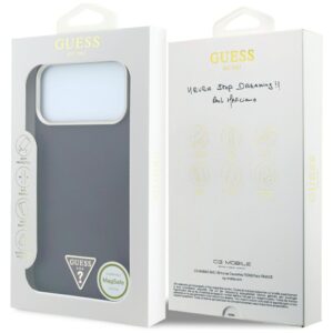 Guess Kevlar Triangle Logo MagSafe dėklas, skirtas Iphone 18 Pro Max / 17 Pro Max, bordo spalvos - Image 8
