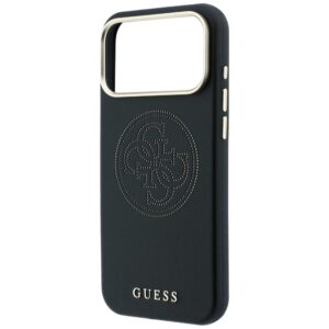 Guess Perforated 4G Gold Logo Magsafe dėklas, skirtas Iphone 18 Pro / 17 Pro, juodas - Image 6