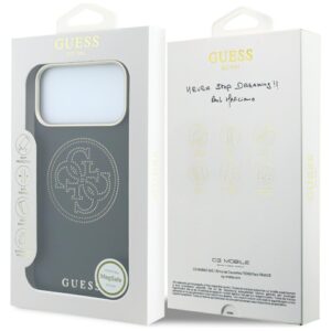 Guess Perforated 4G Gold Logo Magsafe dėklas, skirtas Iphone 18 Pro / 17 Pro, juodas - Image 8