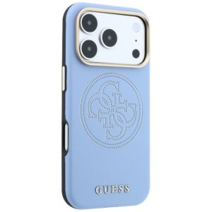 Guess Perforated 4G Gold Logo Magsafe dėklas, skirtas Iphone 18 Pro Max / 17 Pro Max, mėlynas - Image 4