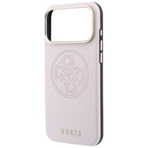 Guess Perforated 4G Gold Logo Magsafe dėklas, skirtas Iphone 18 Pro Max / 17 Pro Max, rožinis - Image 6