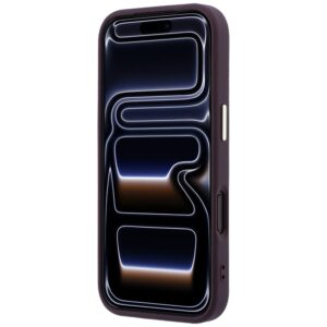 Guess Saffiano Small 4G & Classic Logo MagSafe dėklas, skirtas Iphone 18 Pro / 17 Pro, bordo spalvos - Image 5