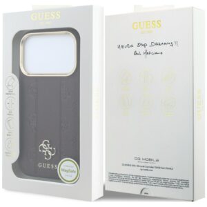 Guess Stripe Peony 4G Logo MagSafe dėklas, skirtas iPhone 18 Pro / 17 Pro, bordo spalvos - Image 8