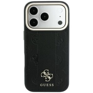 Guess Stripe Peony 4G Logo MagSafe dėklas, skirtas Iphone 18 Pro / 17 Pro, juodas - Image 3
