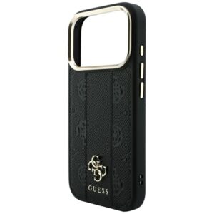 Guess Stripe Peony 4G Logo MagSafe dėklas, skirtas Iphone 18 Pro / 17 Pro, juodas - Image 6