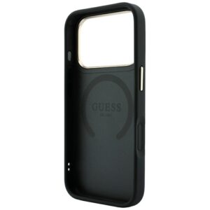 Guess Stripe Peony 4G Logo MagSafe dėklas, skirtas Iphone 18 Pro / 17 Pro, juodas - Image 7