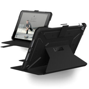 UAG Metropolis atverčiamas dėklas, skirtas iPad 9 (2021) 10.2 col. / iPad 8 (2020) 10.2 col. / iPad 7 (2019) 10.2 col. – Juodas