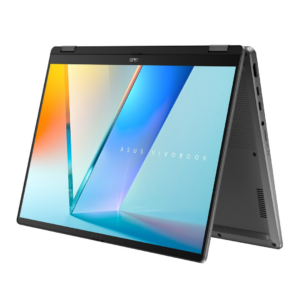 ASUS Vivobook 14 Flip TP3407SA-DS74T Intel Core Ultra 7 256V Hibridinis (du viename) 35,6 cm (14") Lietimui jautrus ekranas WUXGA 16 GB LPDDR5x-SDRAM 1 TB SSD Wi-Fi 7 (802.11be) Windows 11 Home Pilka Naujas / Repack