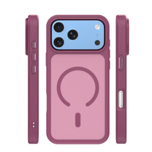 Mag Matt dėklas, skirtas iPhone 17 Pro 6,3" / iPhone 18 Pro 6,3" bordo spalvos, su didele anga - Image 2