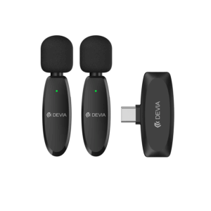 Devia mikrofonas išmaniesiems telefonams Lite 1 USB-C 2in1 juodas