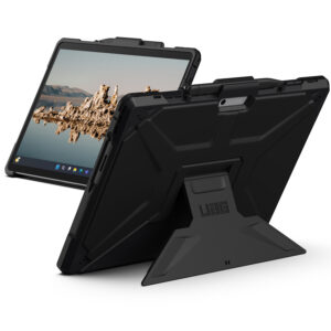 UAG Metropolis dėklas su stovu, skirtas Microsoft Surface Pro 9 / Pro 10 / Pro 11 / Pro 12 – 13 colių – Juodas