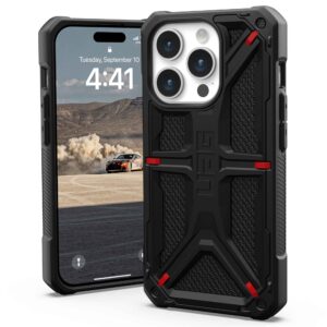 UAG Monarch dėklas, skirtas iPhone 15 Pro – Kevlar Black - Image 1