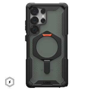 UAG Plasma XTE galinis dangtelis MagSafe, skirtas Samsung Galaxy S25 Ultra – juodas / oranžinis
