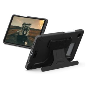 UAG Scout galinis dangtelis su dirželiu rankai, skirtas Samsung Galaxy Tab A9 8.7 colio – juodas