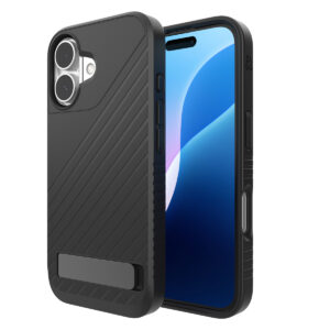 ZAGG Denali Snap KS dėklas, skirtas iPhone 16 – juodas