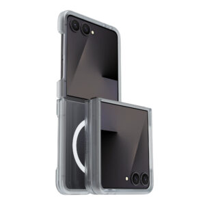 OtterBox plonas lankstus magnetinis galinis dangtelis, skirtas Samsung Galaxy Z Flip 8 – skaidrus