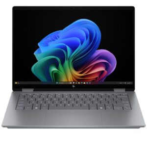 HP OmniBook X Flip Next Gen AI 14-fk0020nw Copilot+ PC 2 viename 14", AMD Ryzen AI 5 340, 2K jutiklinis ekranas, 16 GB LPDDR5x-SDRAM, 512 GB SSD, Wi-Fi 7 (802.11be), Windows 11 Home, sidabrinis