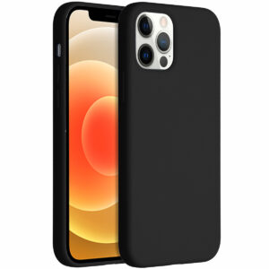 Accezz skysto silikono dėklas, skirtas iPhone 12 (Pro) – juodas