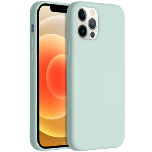 Accezz skysto silikono dėklas, skirtas iPhone 12 (Pro) – dangaus mėlyna
