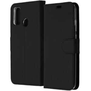 Accezz piniginės tipo TPU atverčiamas dėklas, skirtas Huawei P Smart (2020) – juodas