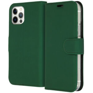 Accezz piniginės tipo TPU atverčiamas dėklas, skirtas iPhone 12 (Pro) – žalias