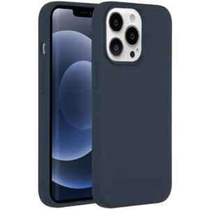 Accezz skysto silikono dėklas, skirtas iPhone 13 Pro – tamsiai mėlynas
