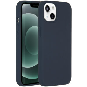 Accezz skysto silikono dėklas su MagSafe, skirtas iPhone 13 Mini – tamsiai mėlynas