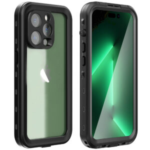 Redpepper Dot Plus vandeniui atsparus dėklas, skirtas iPhone 14 Pro Max – juodas
