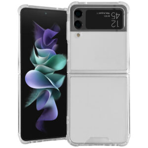 Accezz skaidrus TPU galinis dangtelis, skirtas Samsung Galaxy Z Flip 4 – skaidrus - Image 1