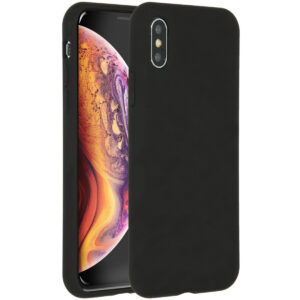 Accezz skysto silikono dėklas, skirtas iPhone X / Xs - Juodas