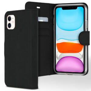 Accezz piniginės tipo TPU atverčiamas dėklas, skirtas iPhone 11 – juodas