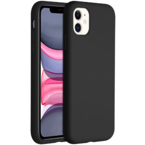 Accezz skysto silikono dėklas, skirtas iPhone 11 – juodas
