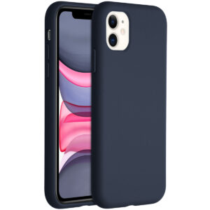 Accezz skysto silikono dėklas, skirtas iPhone 11 – tamsiai mėlynas