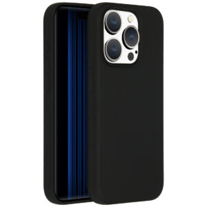 Accezz skysto silikono dėklas, skirtas iPhone 15 Pro – juodas