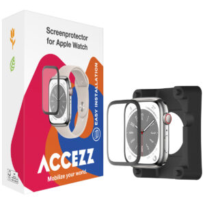 Accezz ekrano apsauginė plėvelė su aplikatoriumi, skirta Watch Series 7-9 - 41 mm