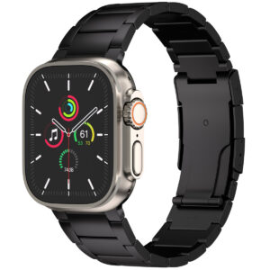 Accezz matinis titano apyrankės dirželis, skirtas Watch | 44/45/46/49 mm - Juodas