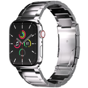 Accezz matinis titano plieno dirželis Watch | 38/40/41/42 mm – sidabrinis