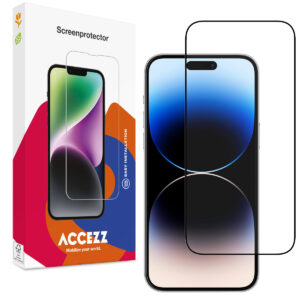 Accezz Full Cover ekrano apsauga iš grūdinto stiklo, skirta iPhone 15 Pro