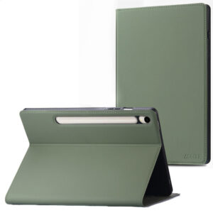 Accezz Classic atverčiamas dėklas, skirtas Samsung Galaxy Tab S9 11.0 colių / S10 Lite / S10 FE / S9 FE 10.9 colių - Žalias