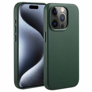 Accezz MagSafe odinis galinis dangtelis, skirtas iPhone 15 Pro – kedro žalia