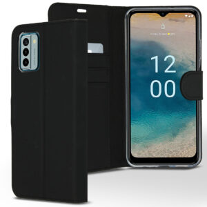 Accezz piniginės tipo TPU atverčiamas dėklas, skirtas Nokia G22 – juodas