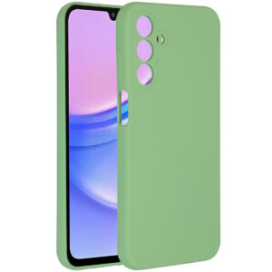 Accezz skysto silikono dėklas, skirtas Samsung Galaxy A15 (5G/4G) – žalias
