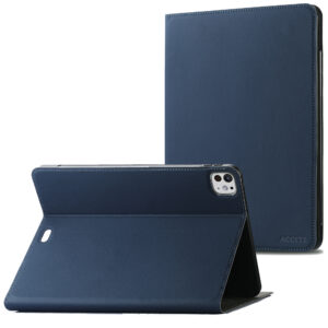 Accezz Classic atverčiamas dėklas, skirtas iPad Pro 11 (2025) M5 / (2024) M4 – tamsiai mėlynas
