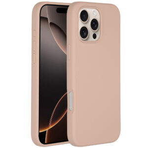 Accezz skysto silikono dėklas su MagSafe, skirtas iPhone 16 Pro Max – rožinis
