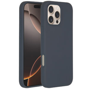 Accezz skysto silikono dėklas su MagSafe, skirtas iPhone 16 Pro Max – tamsiai mėlynas