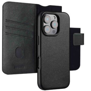Accezz 2-in-1 odinis atverčiamas dėklas su MagSafe, skirtas iPhone 16 Pro – Onyx Black