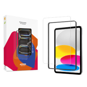 Accezz grūdinto stiklo ekrano apsauga su aplikatoriumi, skirta iPad 11 (2025) 11 colių A16 / iPad 10 (2022) 10.9 colių
