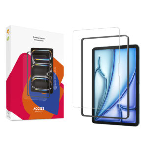 Accezz grūdinto stiklo ekrano apsauga su aplikatoriumi, skirta iPad Air 11 colių (2026) M4 / (2025) M3 / (2024) M2