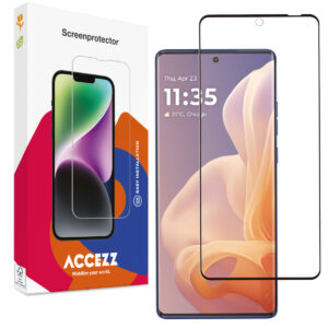 Accezz Full Cover ekrano apsauga iš grūdinto stiklo, skirta Motorola Moto G85